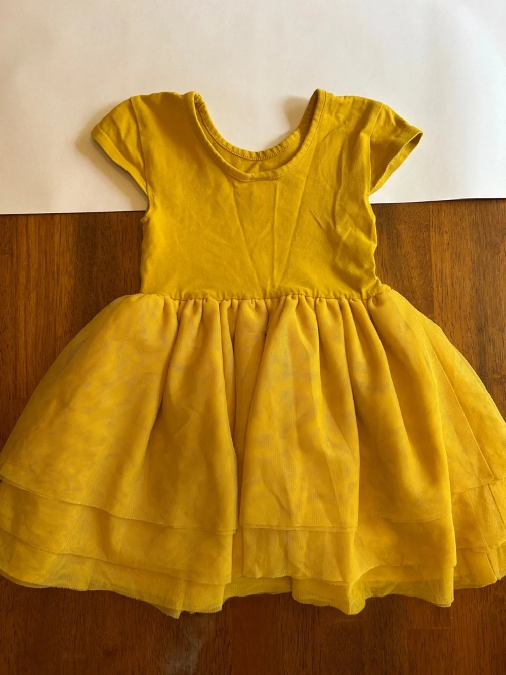 Yellow Tulle Dress Girls 5T Twirl Layered Skirt Dress | Old Navy